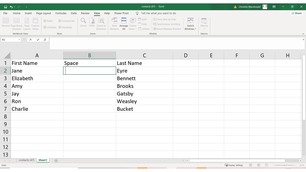 Excel Tip 2