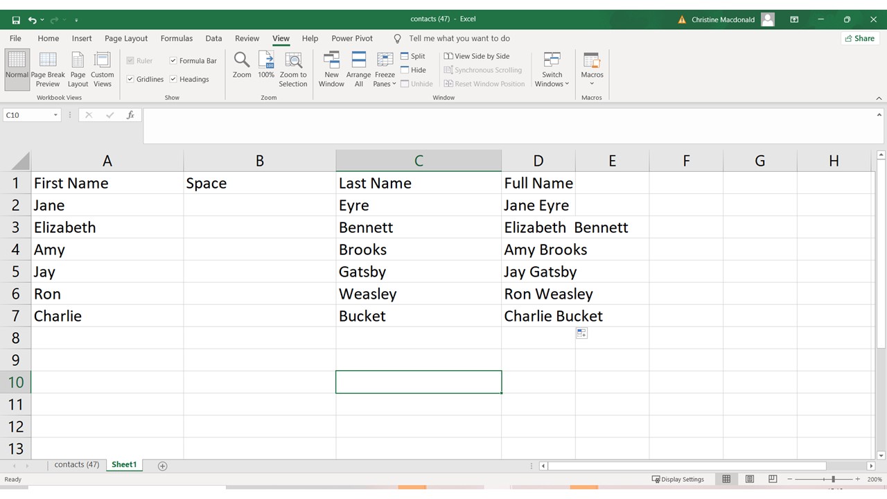 Excel Tip 4