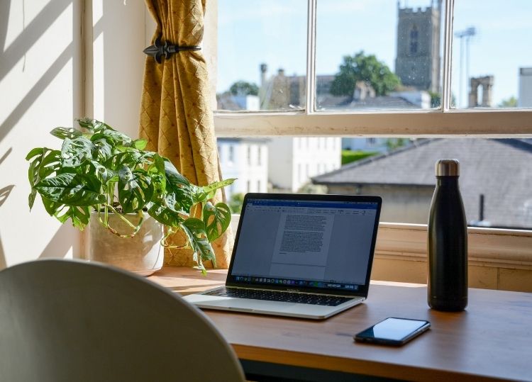 work from home set-up